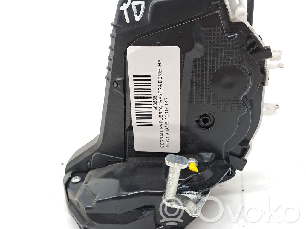 Toyota Yaris Serrure de porte arrière