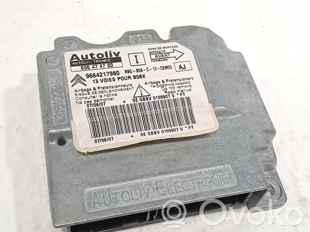 Centralina/modulo airbag   9664217980