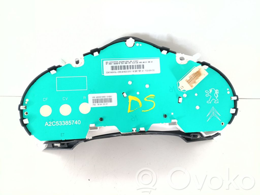 Speedometer (instrument cluster)   96668806XT