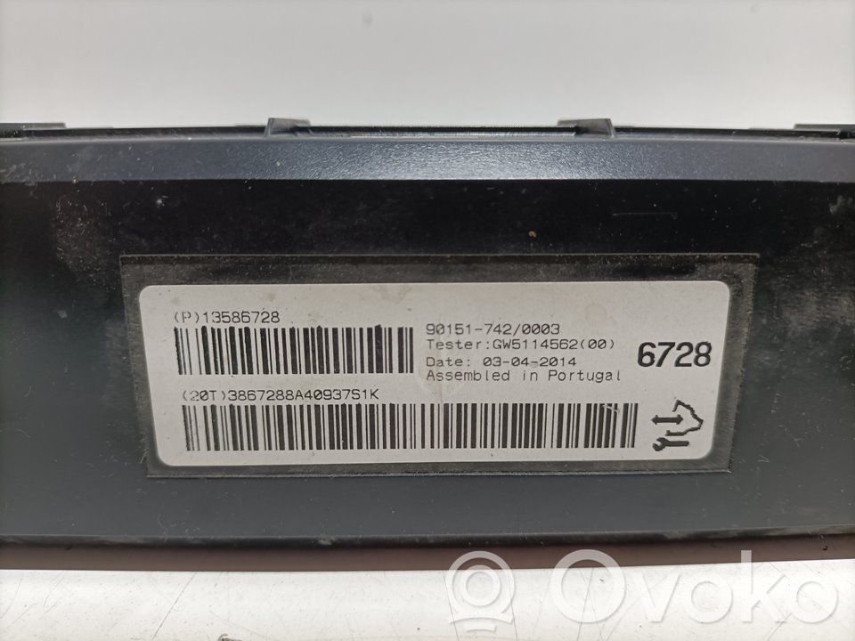 Opel Astra J Modulo di controllo del corpo centrale