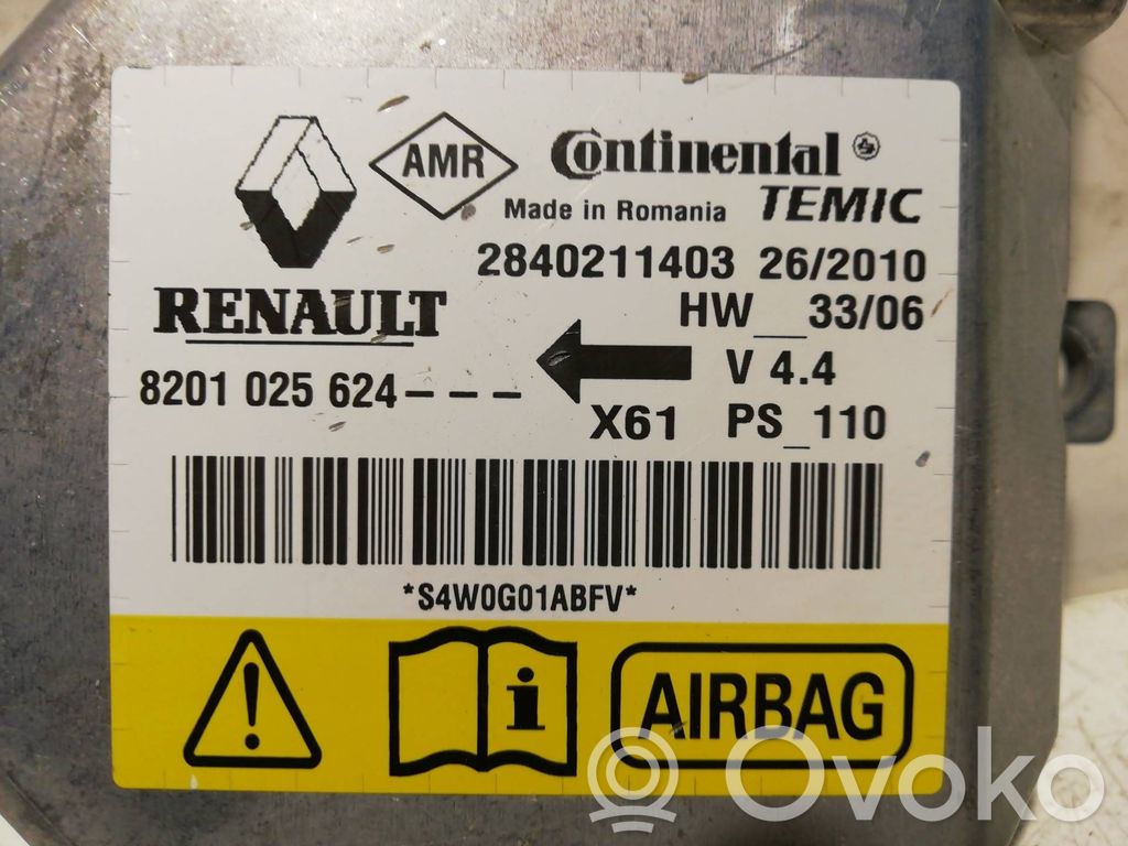 Airbag control unit/module   2840211403,8201025624,8201025624