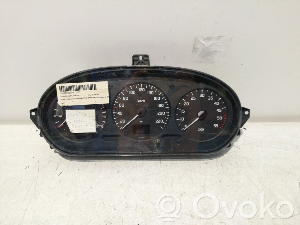 Renault Megane I Tachimetro (quadro strumenti) 