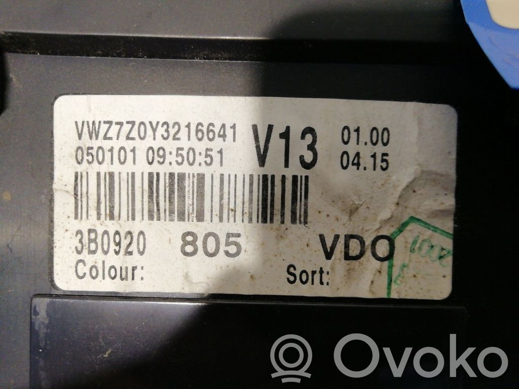 Volkswagen PASSAT B3 Tachimetro (quadro strumenti)