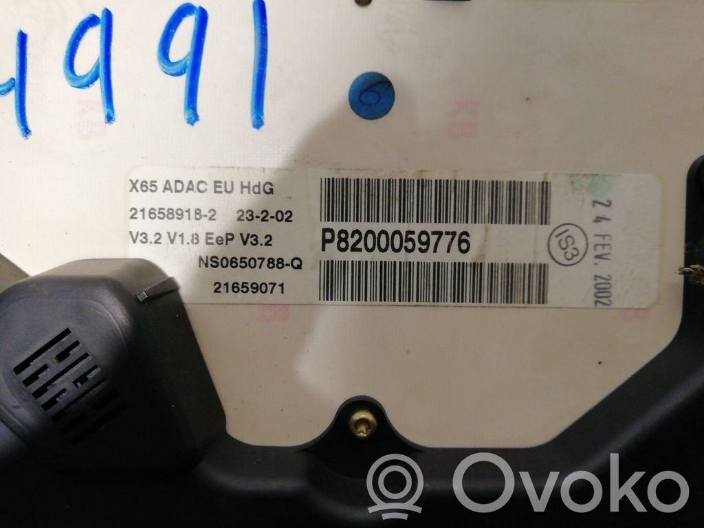 Geschwindigkeitsmesser Cockpit   8200059776,8200059776