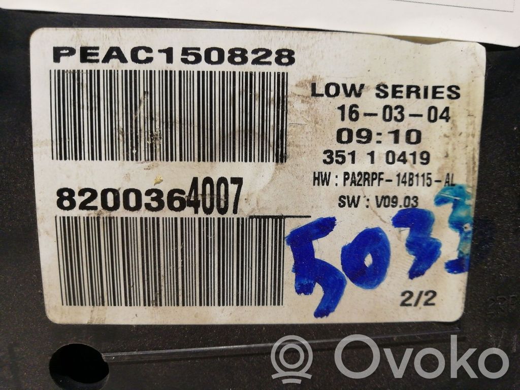 Renault Megane II Tachimetro (quadro strumenti) 
