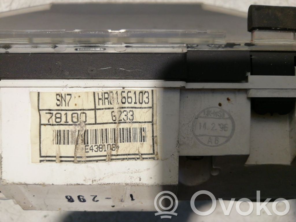 Honda Accord Nopeusmittari (mittaristo) 