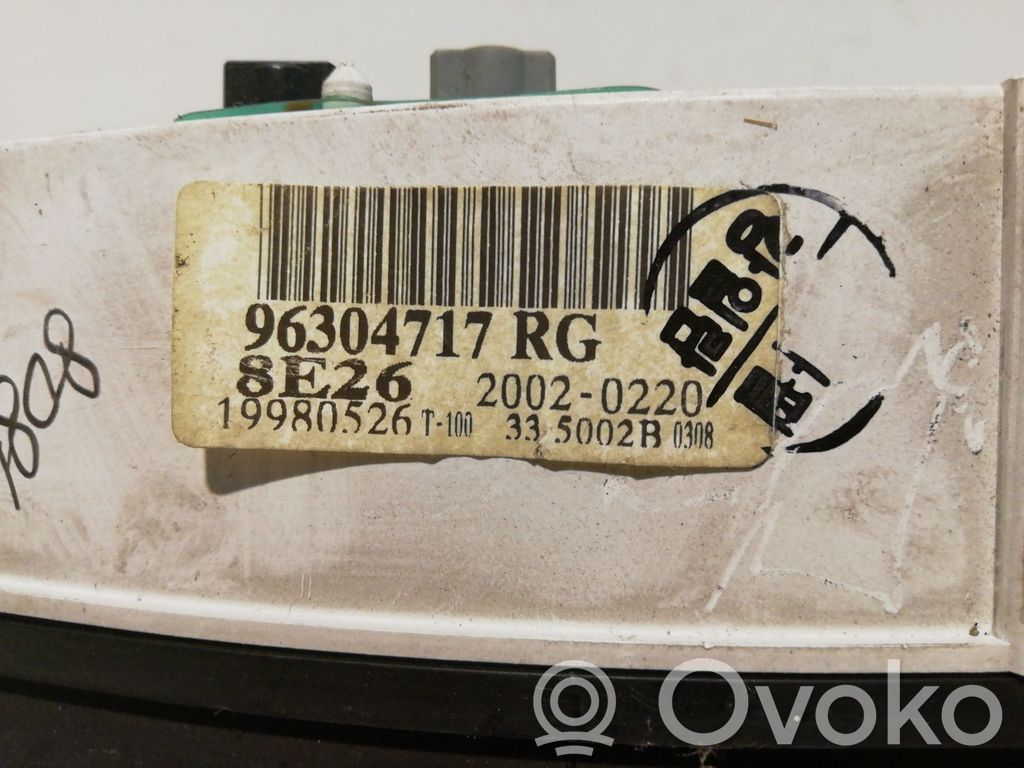 Licznik / Prędkościomierz   96304717RG,96304717RG