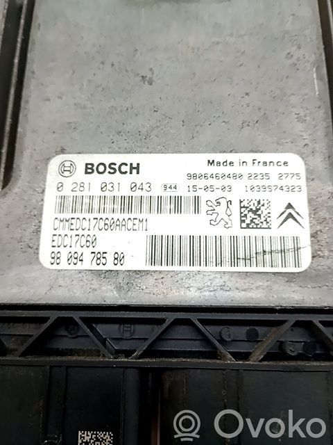 Citroen C4 Cactus Engine control unit/module ECU 