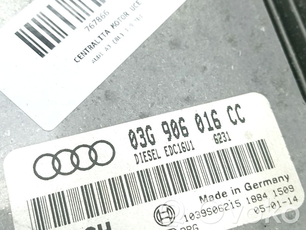 Unité de commande, module ECU de moteur   03G906016CC