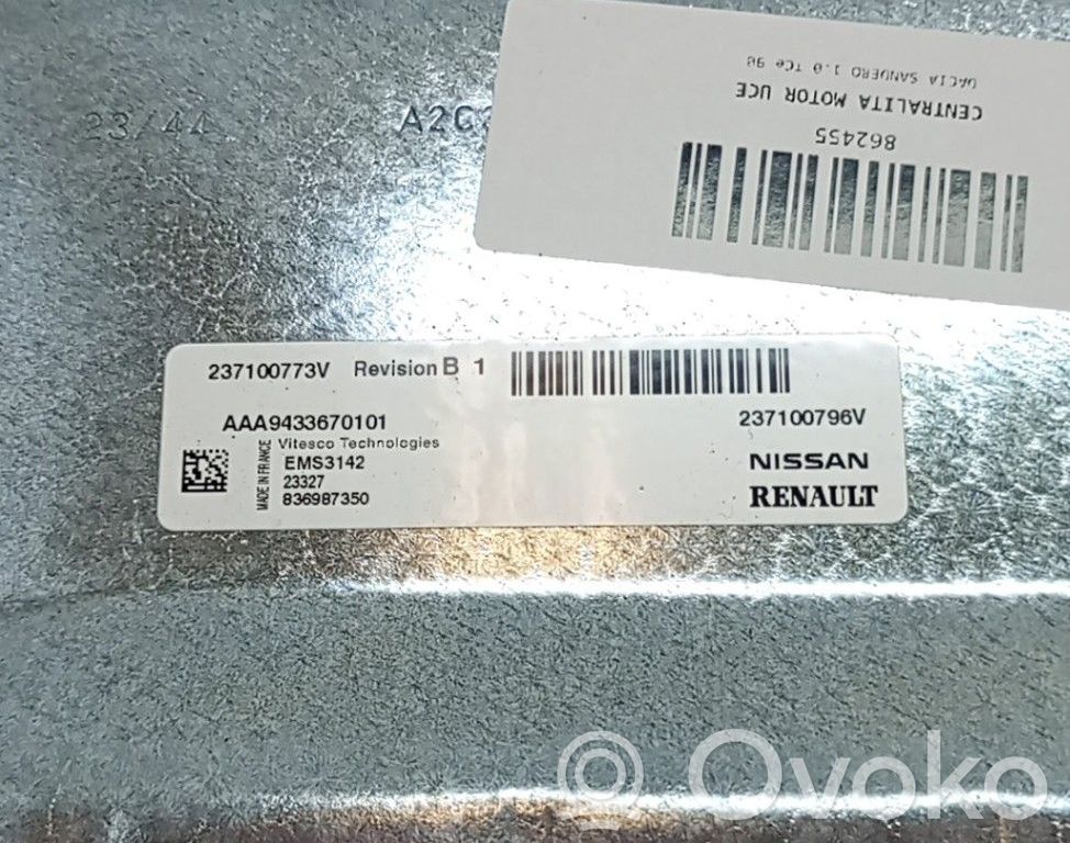 Dacia Sandero Unidad de control/módulo ECU del motor 