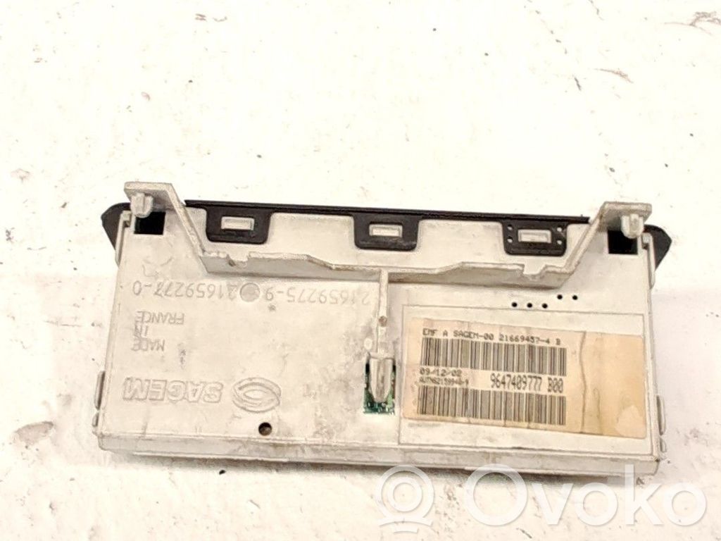 Peugeot 206 HUD-näyttö 