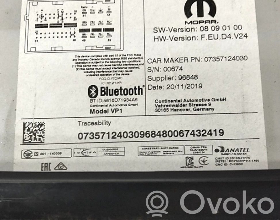 Panel / Radioodtwarzacz CD/DVD/GPS   1684960580
