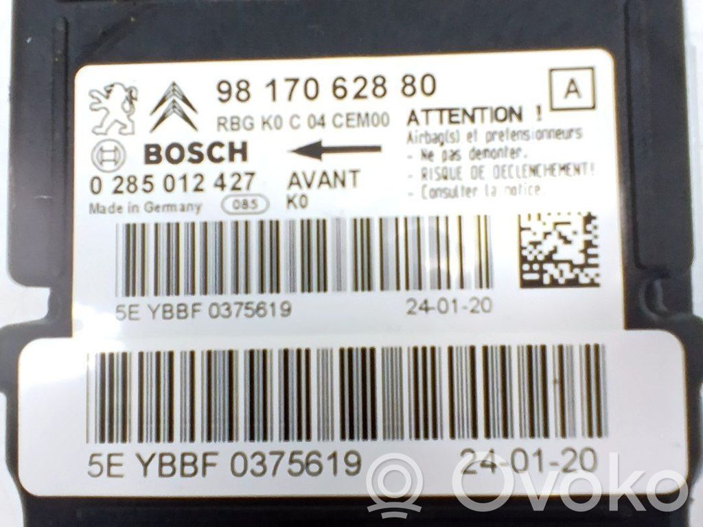 Unidad de control/módulo del Airbag   9817062880