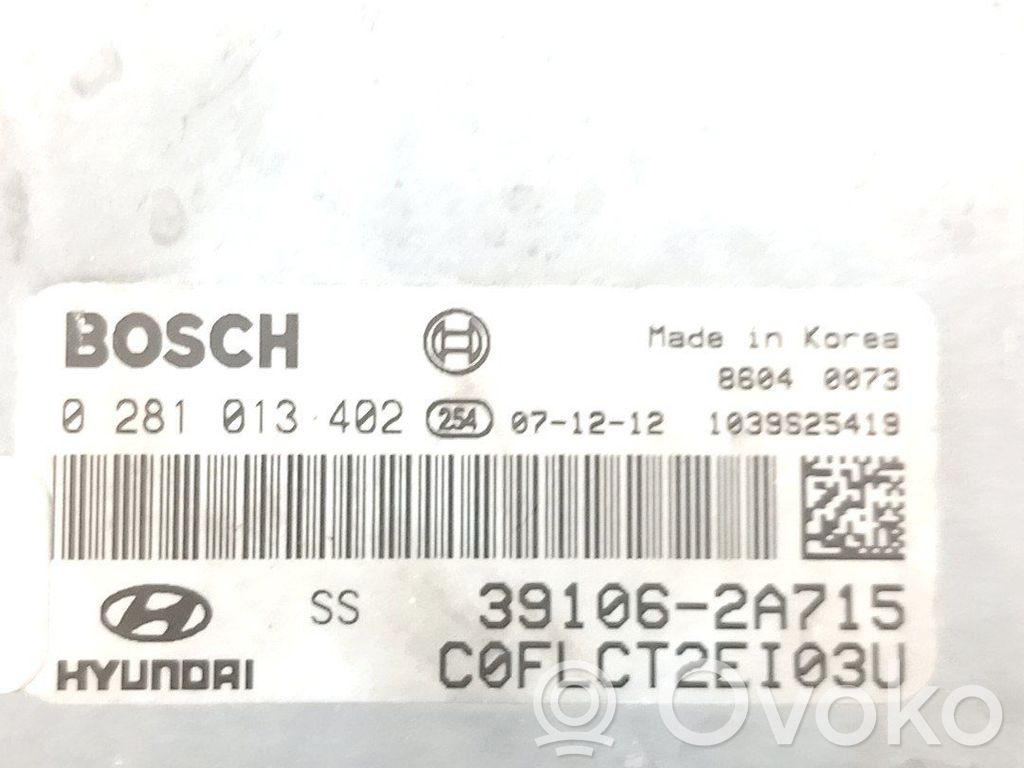Unidad de control/módulo ECU del motor   391062A715,0281013402