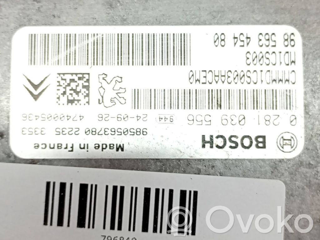 Citroen Berlingo Motorsteuergerät ECU 