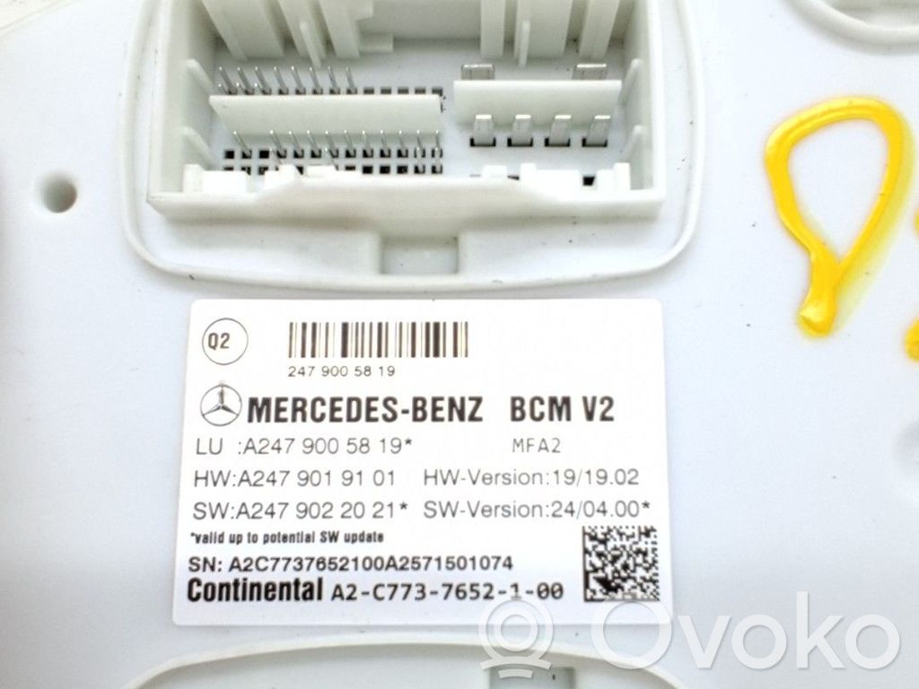 Mercedes-Benz A W177 Modul de control caroserie central 