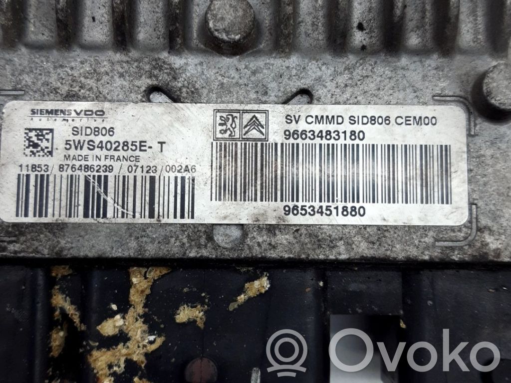 Citroen C2 Unité de commande, module ECU de moteur
