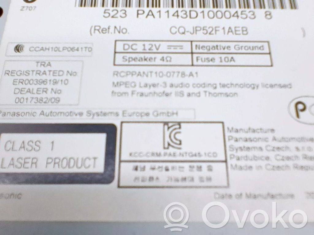 Mercedes-Benz A W169 Unitate principală radio/CD/DVD/GPS
