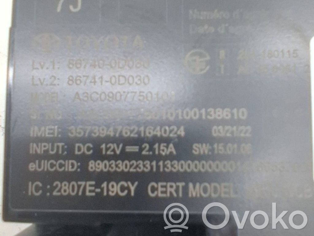 Toyota Yaris Cross Module de contrôle carrosserie centrale