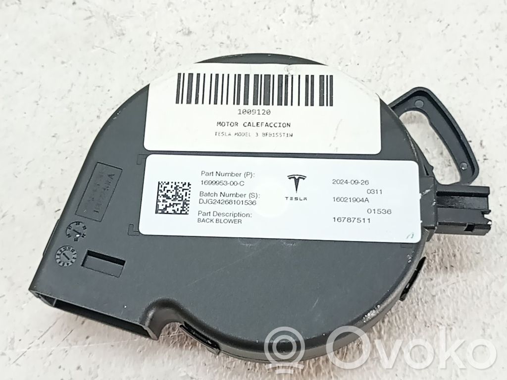 Tesla Model 3 Ventola riscaldamento/ventilatore abitacolo 