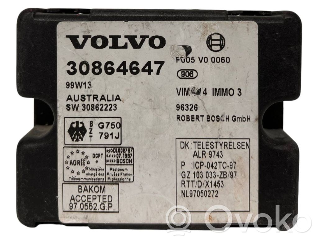 Immobilizer control unit/module   30862223,30864647,F005V00060