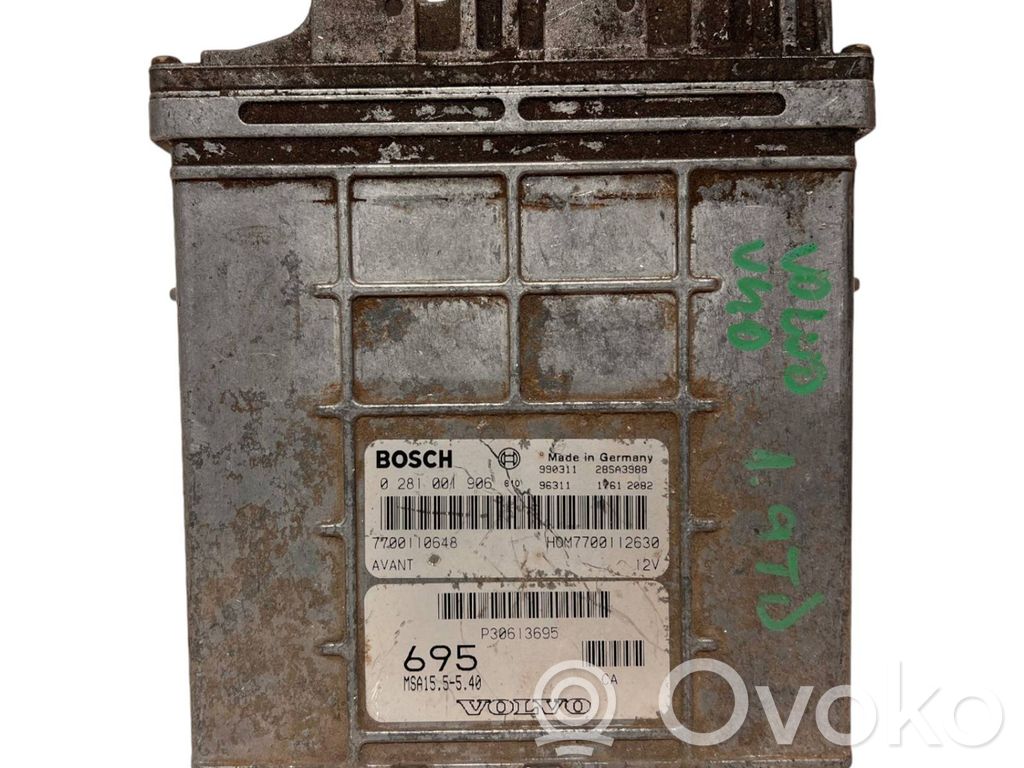 Engine control unit/module   7700110648,HOM7700112630,MSA155540,0281001906