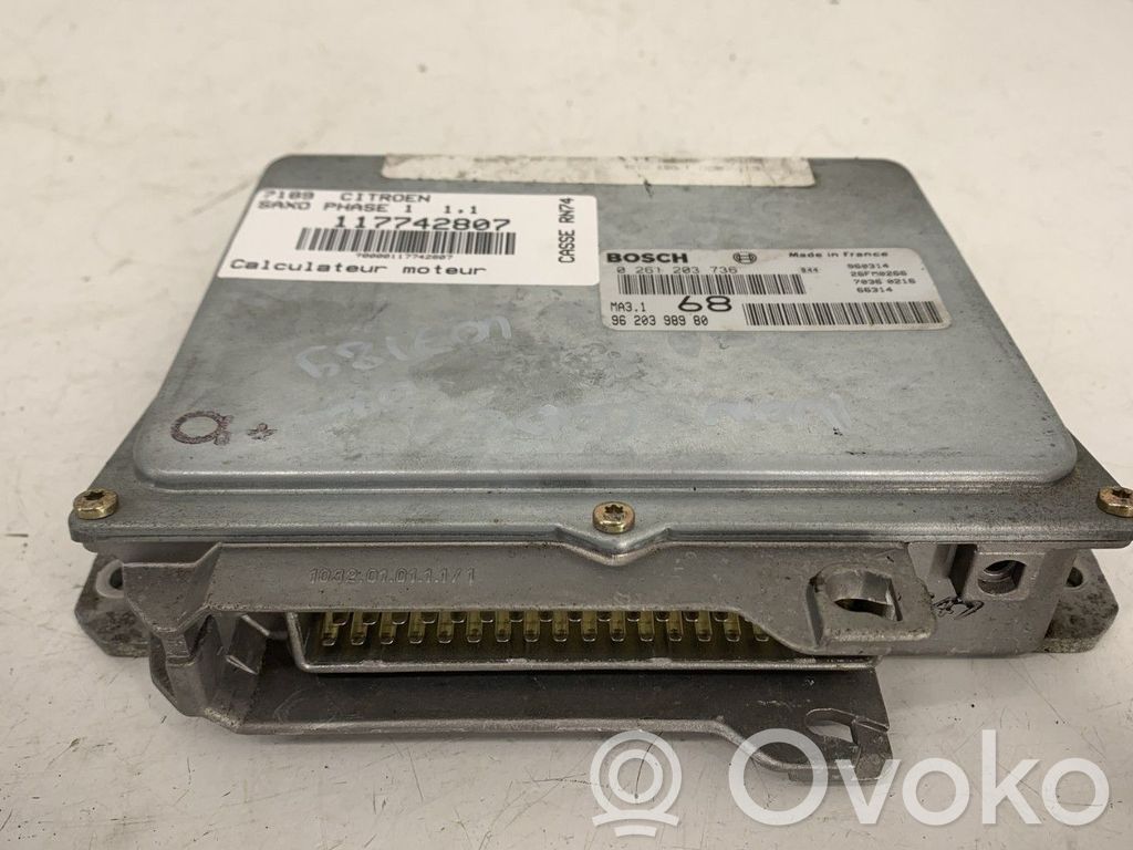 Citroen Saxo Engine control unit/module 