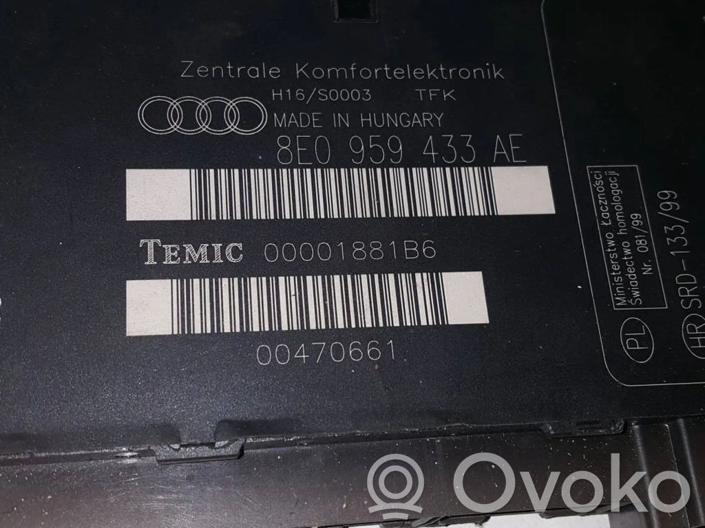 Module confort   8E0959433AF,00001881B6,00470661