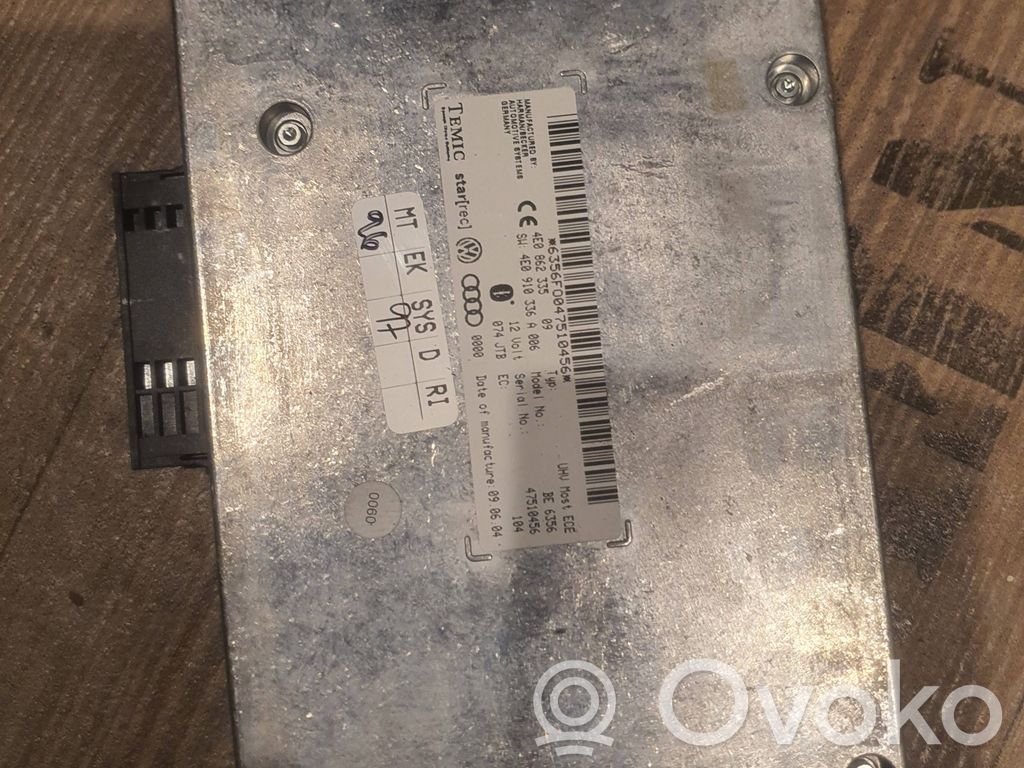 Audi A6 S6 C6 4F Unidad de control/módulo de bluetooth 