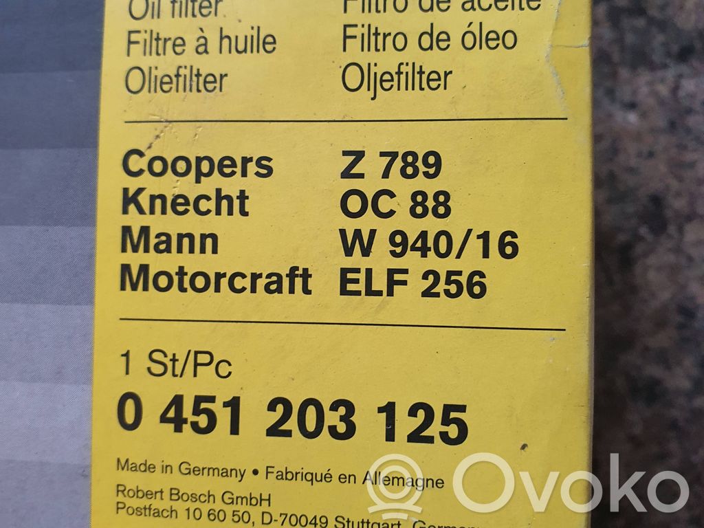 Öljynsuodattimen kansi   P3125,Z789,OC88,0451203125,ELF257,W94016