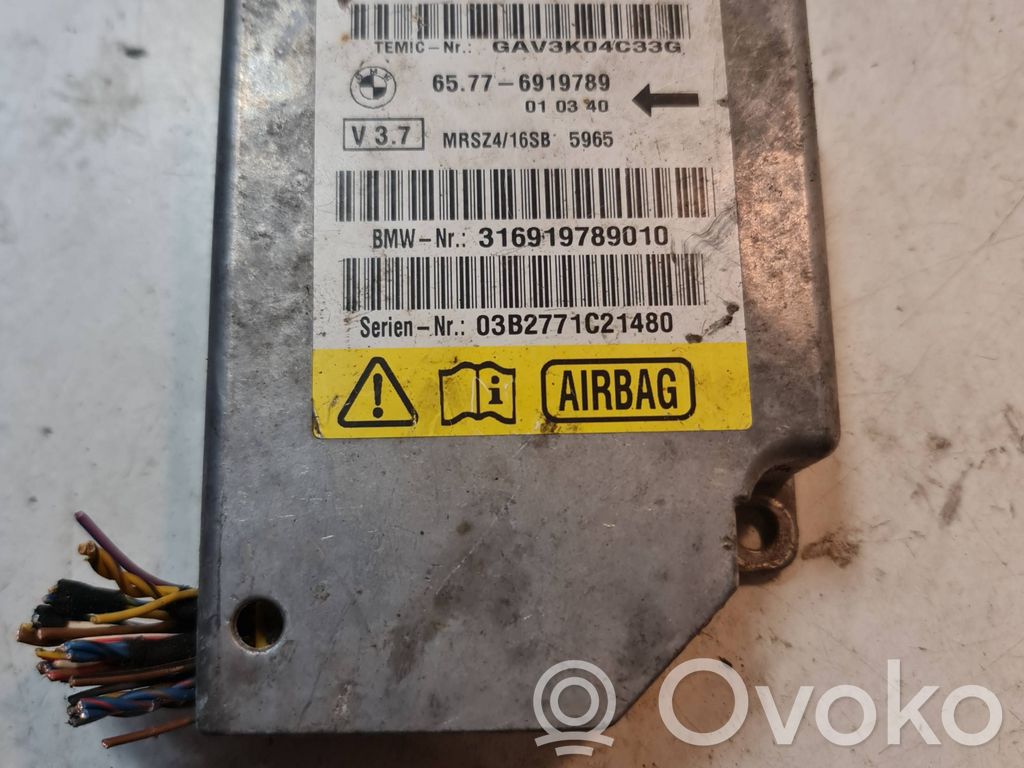 Module de contrôle airbag   6919789,316919789010,03B2771C21480
