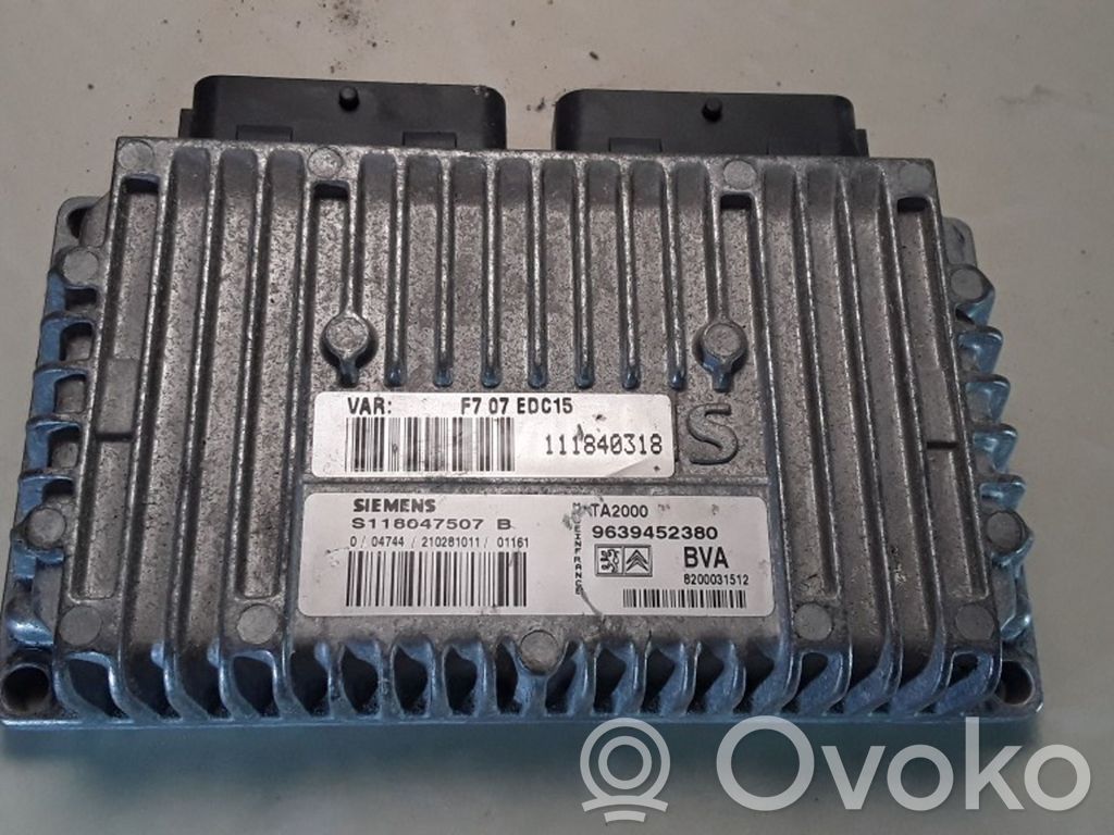 Gearbox control unit/module   F707EDC15,9639452380,111840318