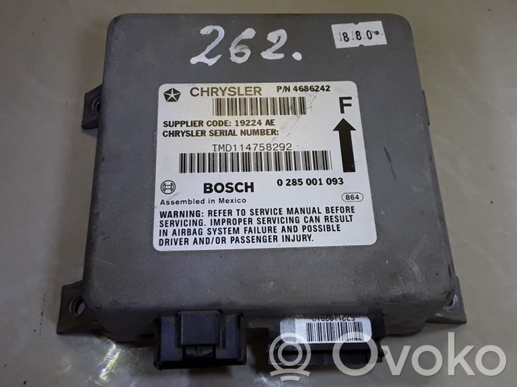Airbag control unit/module   0285001093,TMD114758292,19224AE