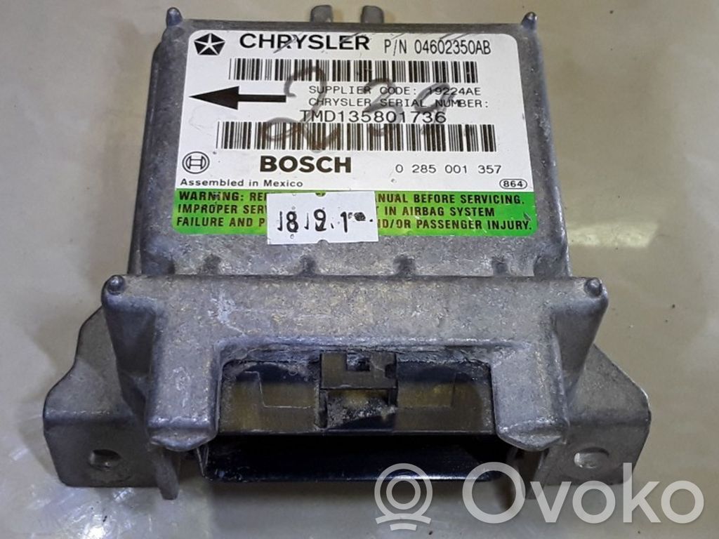 Airbag control unit/module   0285003571,04602350AB,TMD1358017