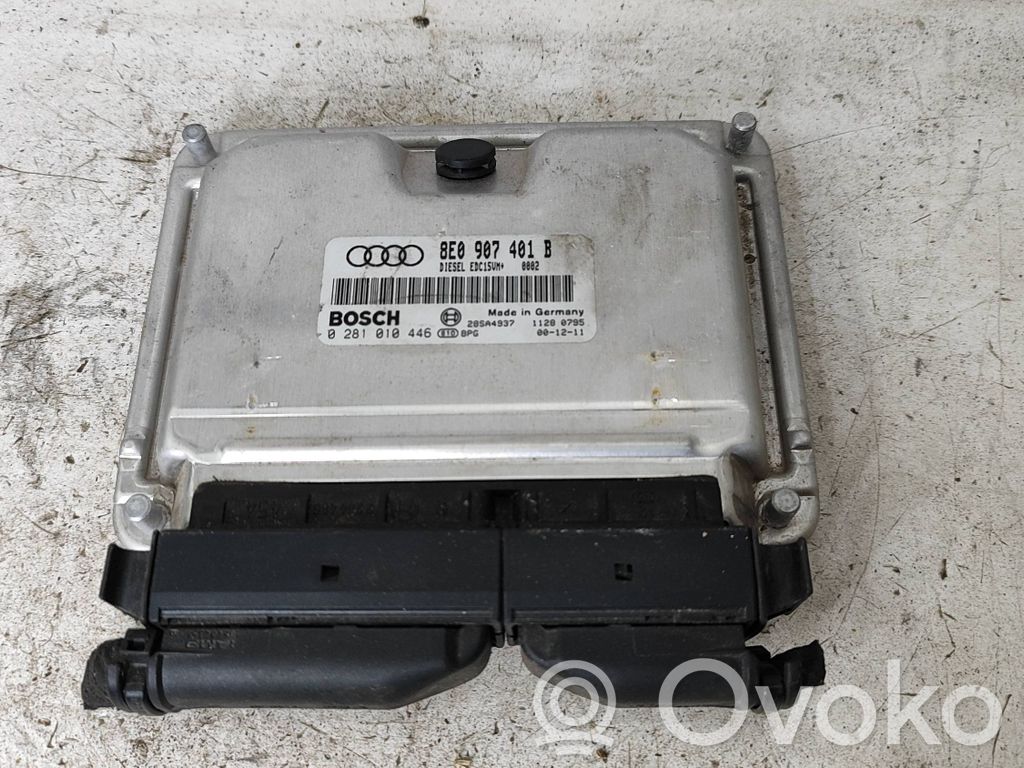 Engine control unit/module   8E0907401B,0281010446,28SA4937