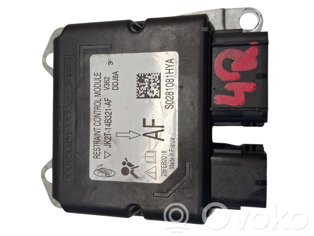Airbag control unit/module   JK2T14B321AF,S0281081HPA,28FEB2018