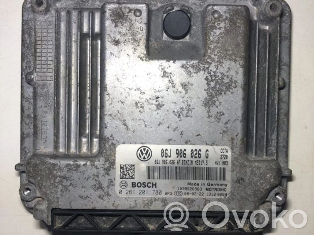 Engine control unit/module   06J906026G,06J906026AF,0261201780