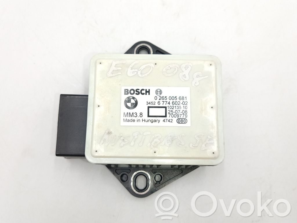 ESP Drehratensensor Querbeschleunigungssensor   34526774602,0265005681,6774602,34526782370,6782370