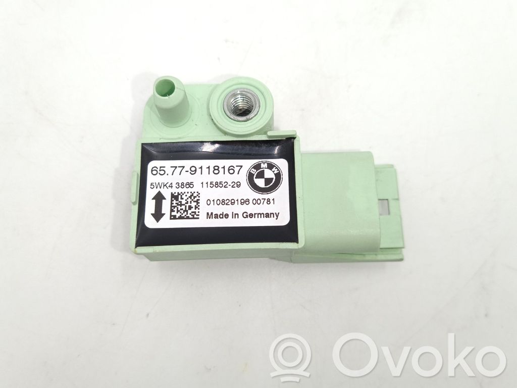 Sensor impacto/accidente para activar Airbag   65779118167,9118167