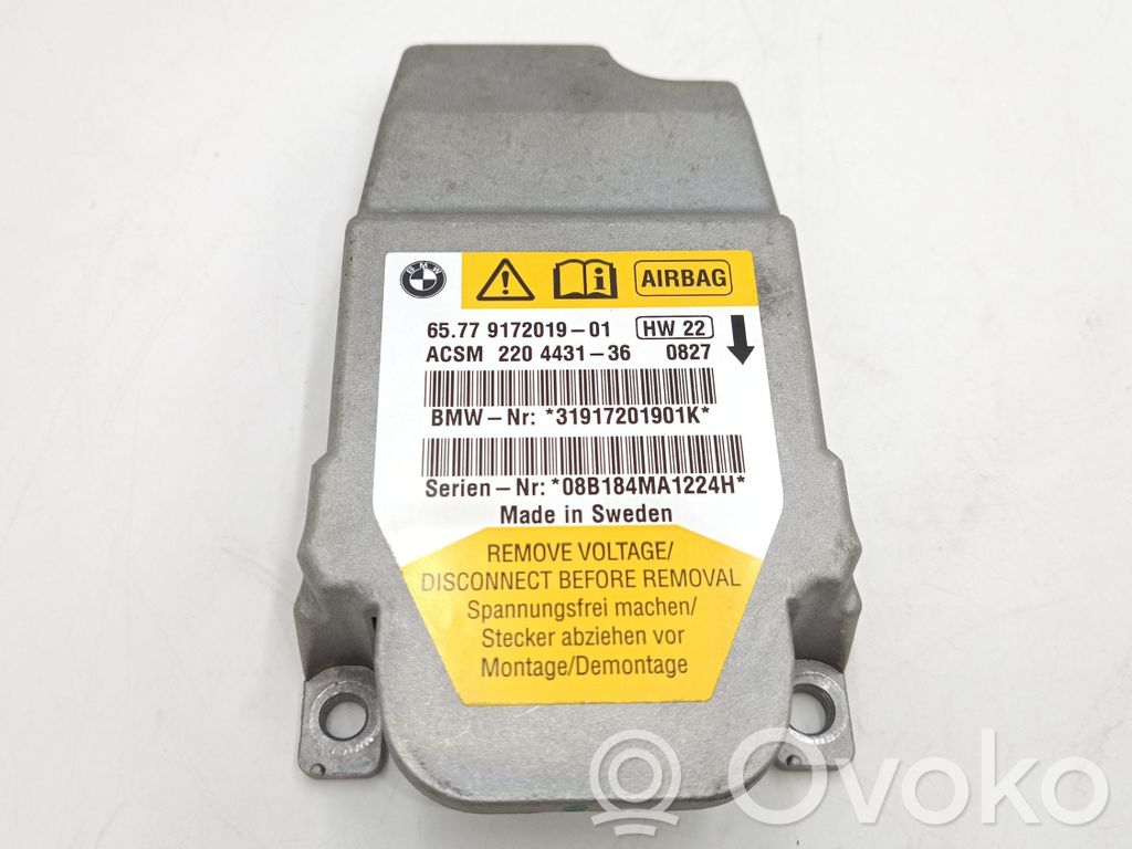 BMW 5 E60 E61 Centralina/modulo airbag 