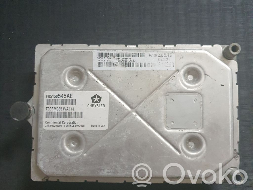 Sterownik / Moduł ECU   P05150545AE,T00EM0851VAL1J,P68110286AB