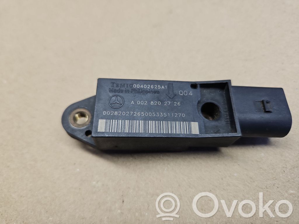Mercedes-Benz SL R230 Airbag deployment crash/impact sensor 