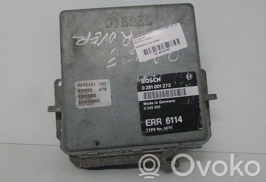 Engine control unit/module   0281001273,2245333