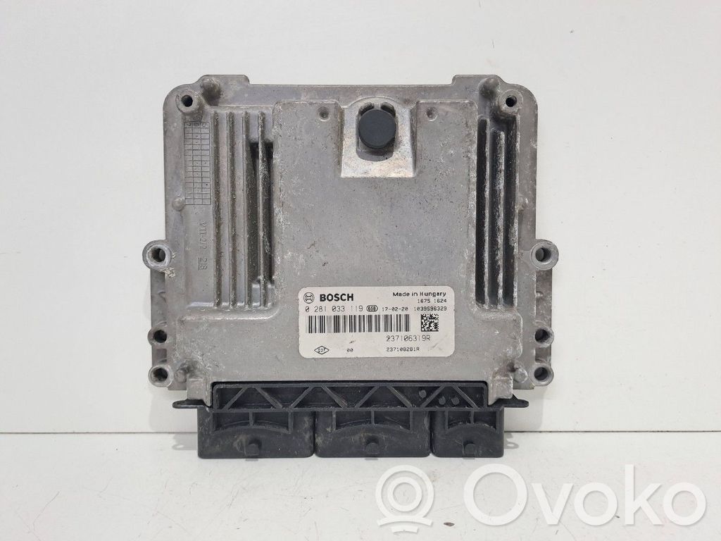 Moottorin ohjainlaite/moduuli   237106319R,0281033119,237108281R
