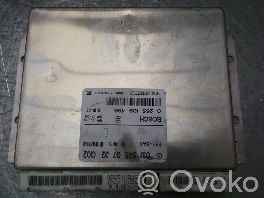 Mercedes-Benz E W210 Aktiivijousituksen ohjainlaite (ESP) 