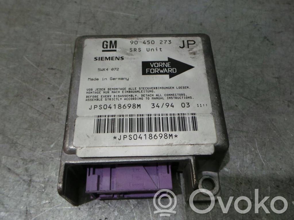 Opel Astra F Airbag control unit/module 