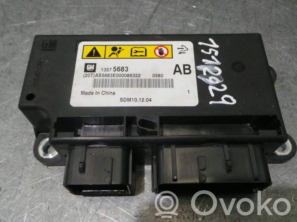 Unidad de control/módulo del Airbag   13575683,1512029