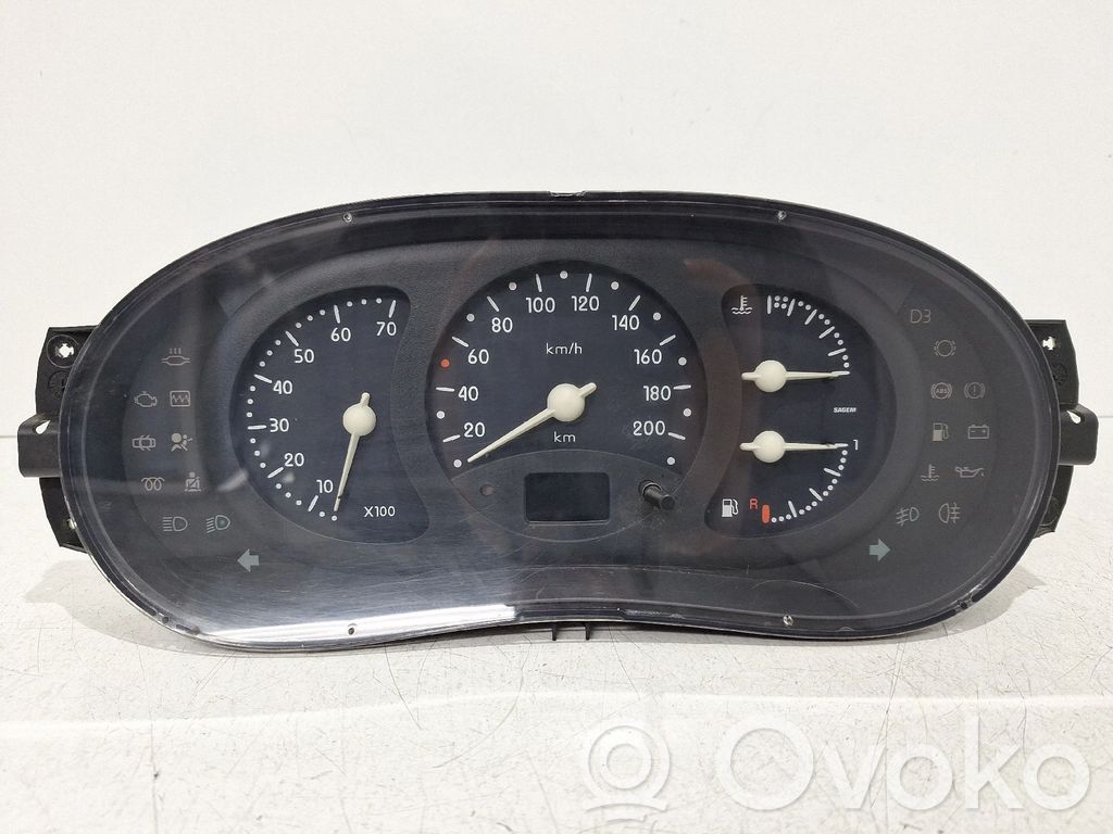 Renault Clio II Speedometer (instrument cluster) 