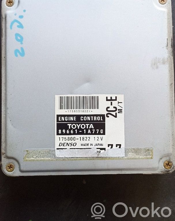 Moottorin ohjainlaite/moduuli   896611A770,1758001822,DENSO
