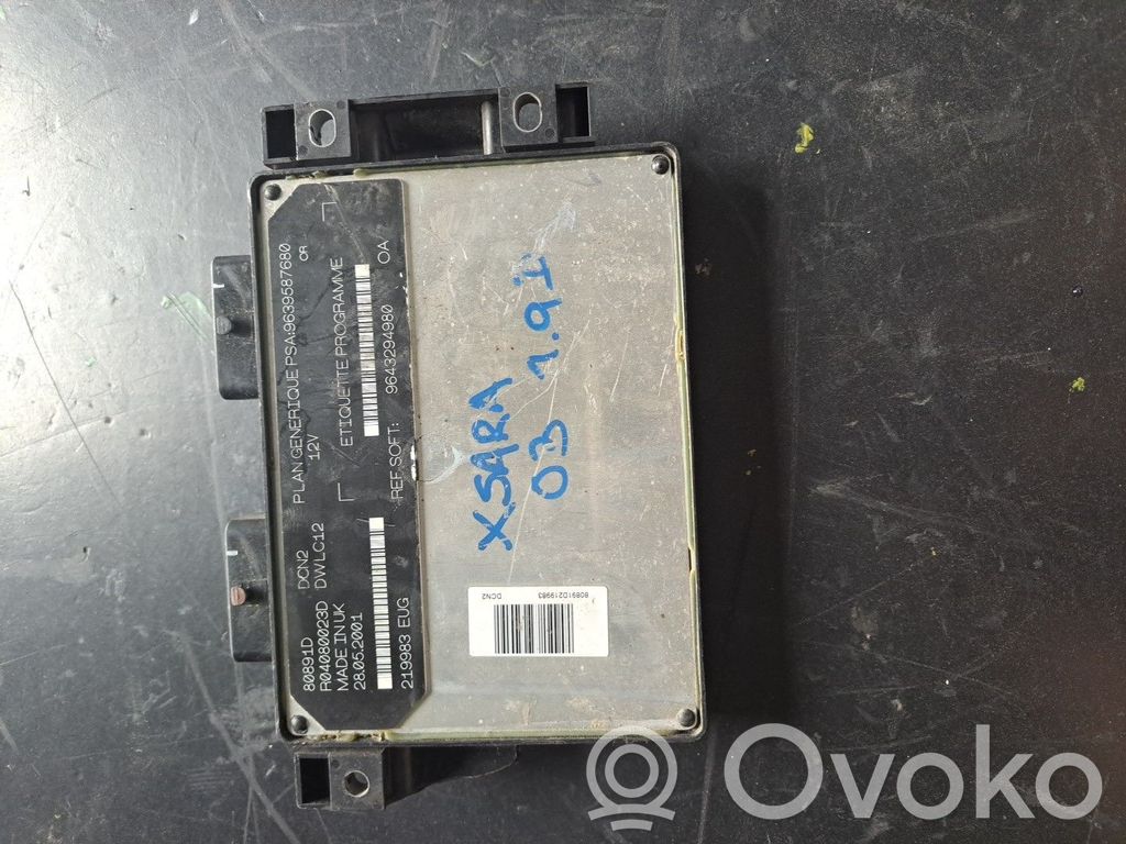 Engine control unit/module   9643294980,R04080023D